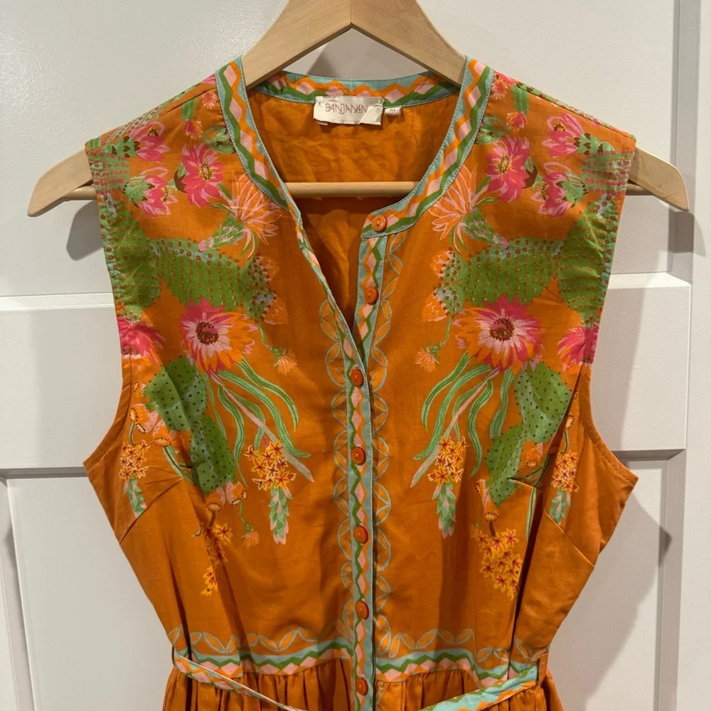 NWOT RARE Banjanan Desert Cactus Mini Dress Size M - Picture 2 of 7